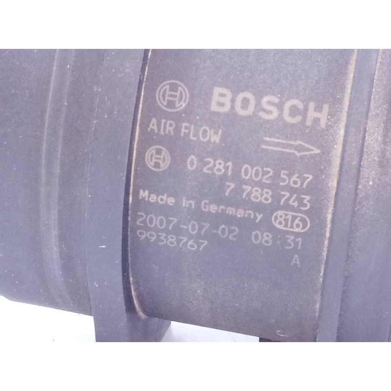 Recambio de caudalimetro para bmw serie 3 coupe (e92) e92 coupé 320d referencia OEM IAM 7788743 0281002567 E3-A2-24-3