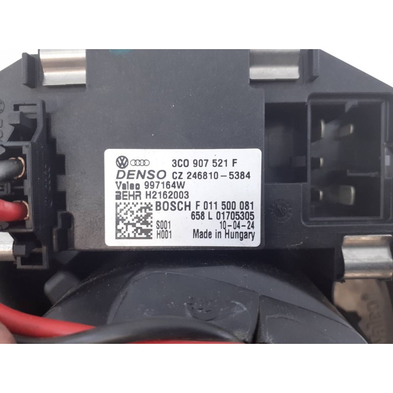 Recambio de ventilador calefaccion para volkswagen golf vi (5k1) advance referencia OEM IAM 3C0907521F F011500081 E1-B6-52-2