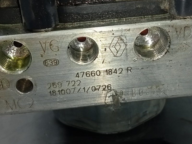 Recambio de abs para renault clio iv limited referencia OEM IAM 476601842R  P3-A8-19-5