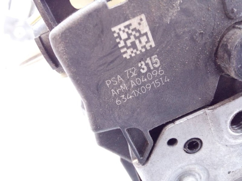 Recambio de cerradura puerta trasera derecha para citroën c3 collection referencia OEM IAM 6341X091514  E1-A4-36-2