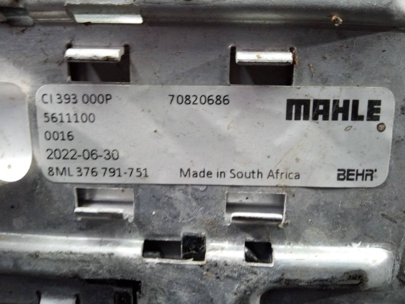 Recambio de intercooler para bmw serie 3 lim. (f30) 320d referencia OEM IAM 70820686 5611100 P2-A11-6