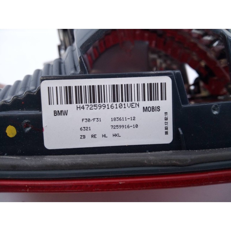 Recambio de piloto trasero derecho porton para bmw serie 3 lim. (f30) 320d referencia OEM IAM 18361112 725991610 E1-A3-39-2