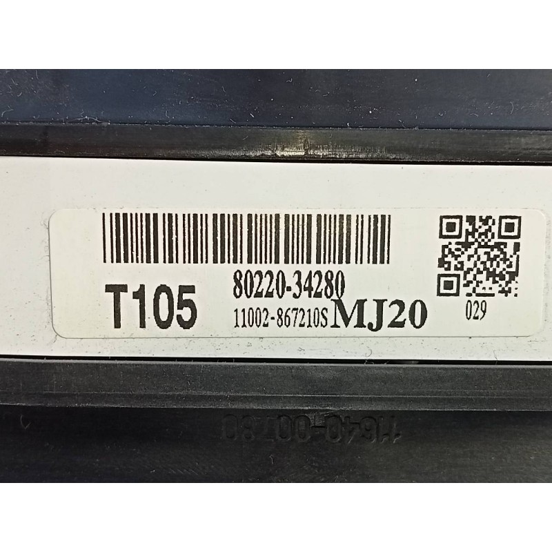 Recambio de cuadro instrumentos para ssangyong korando limited plus 4x4 referencia OEM IAM 8022034280  E3-A3-19-2
