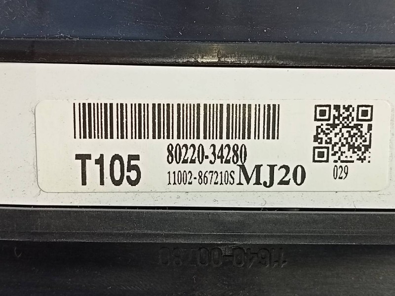 Recambio de cuadro instrumentos para ssangyong korando limited plus 4x4 referencia OEM IAM 8022034280  E3-A3-19-2
