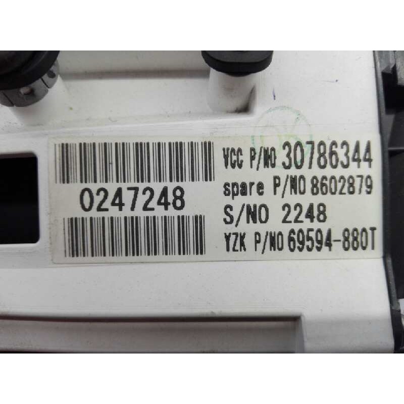 Recambio de cuadro instrumentos para volvo c30 1.6 d drive kinetic referencia OEM IAM 30710071 30786344 E3-B5-43-3