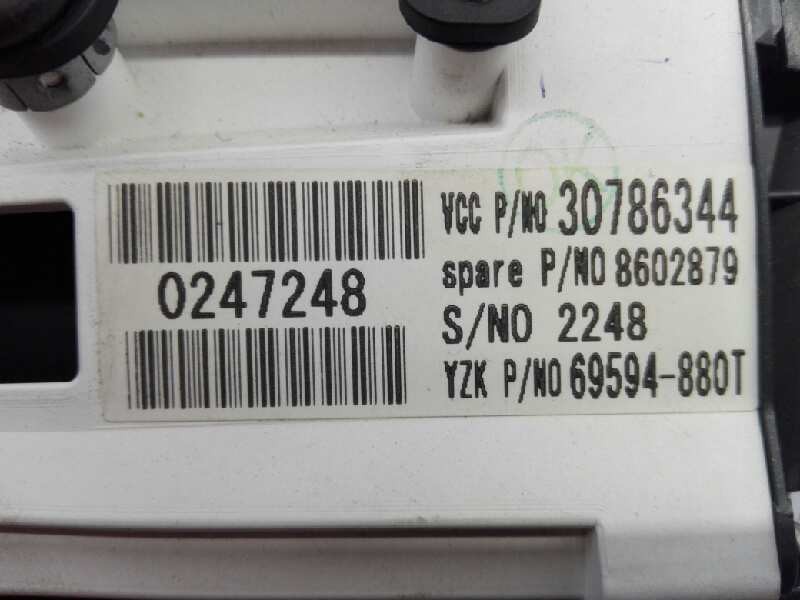 Recambio de cuadro instrumentos para volvo c30 1.6 d drive kinetic referencia OEM IAM 30710071 30786344 E3-B5-43-3