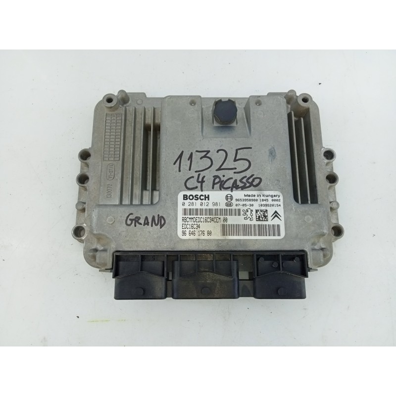 Recambio de centralita motor uce para citroën c4 grand picasso avatar referencia OEM IAM 9664617680 0281012981 E3-B2-31-4