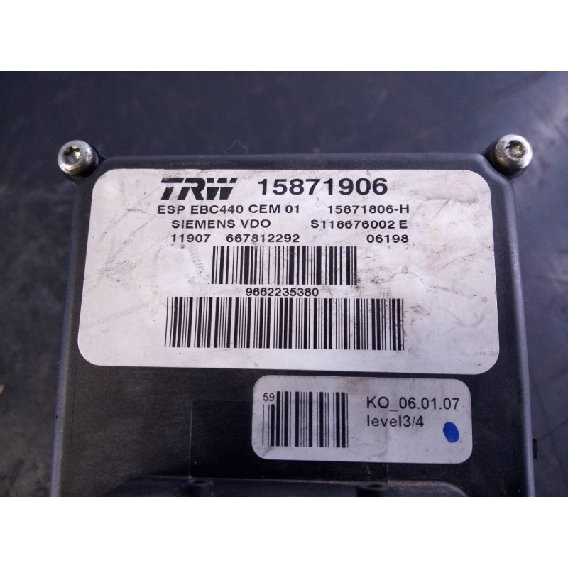 Recambio de abs para citroën c6 exclusive referencia OEM IAM 9662235380 15871906 P3-B8-22-3