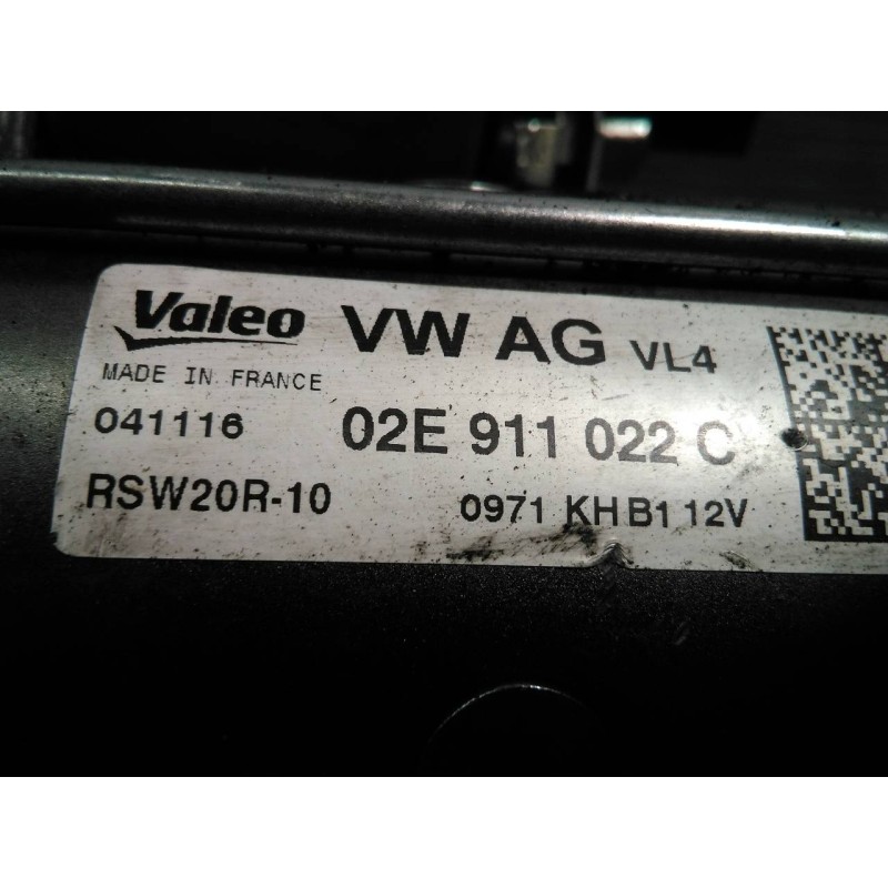 Recambio de motor arranque para volkswagen passat alltrack referencia OEM IAM 02E911022C 0971KHB1 P3-A7-10-1