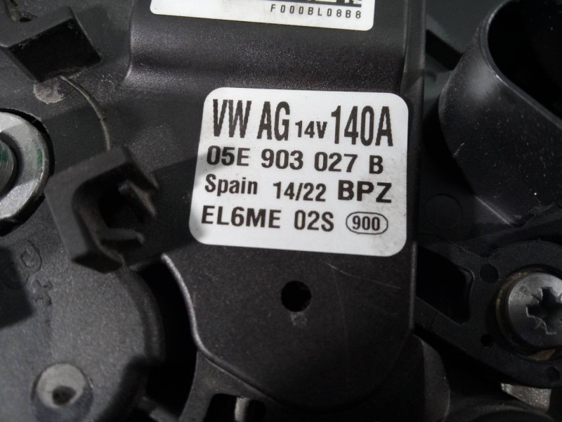 Recambio de alternador para volkswagen t-cross edition referencia OEM IAM 05E903027B  P3-A5-7-2