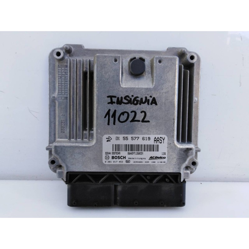 Recambio de centralita motor uce para opel insignia berlina cosmo referencia OEM IAM 55577619 0281017453 E3-A5-3-4