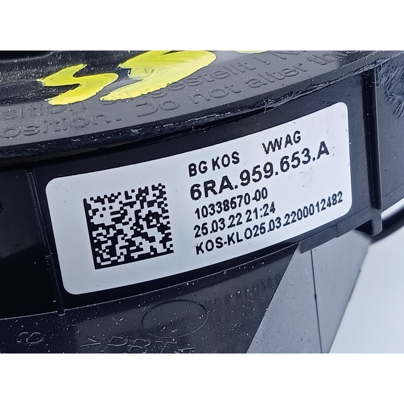 Recambio de anillo airbag para volkswagen t-cross edition referencia OEM IAM 6RA959653A  E2-A1-40-3