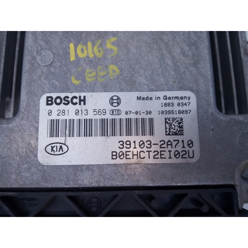Recambio de centralita motor uce para kia cee´d active referencia OEM IAM 391032A710 0281013569 E3-A3-35-1