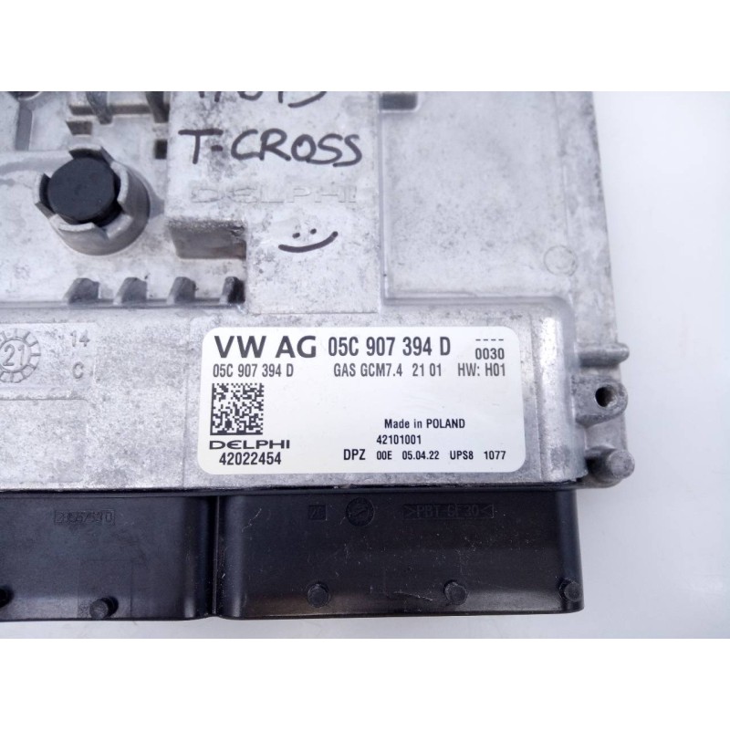 Recambio de centralita motor uce para volkswagen t-cross edition referencia OEM IAM 05C907394D 42022454 E2-A1-29-2