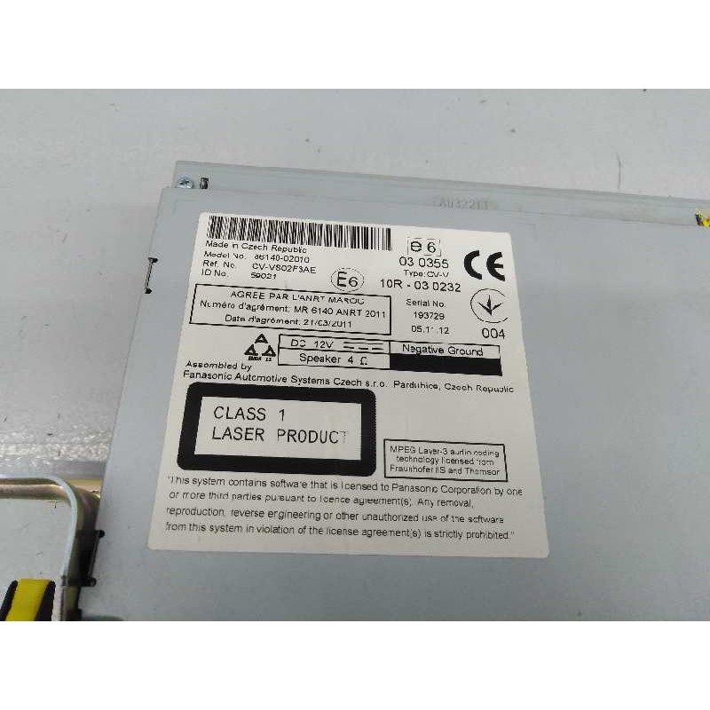 Recambio de sistema navegacion gps para toyota auris advance referencia OEM IAM 8614002010 CVVS02F3AE E3-B2-9-4