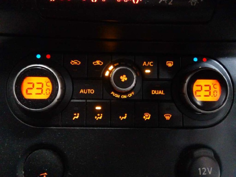 Recambio de mando climatizador para nissan qashqai (j10) acenta referencia OEM IAM 27500JD40C A02000A7700001 E3-B4-28-2