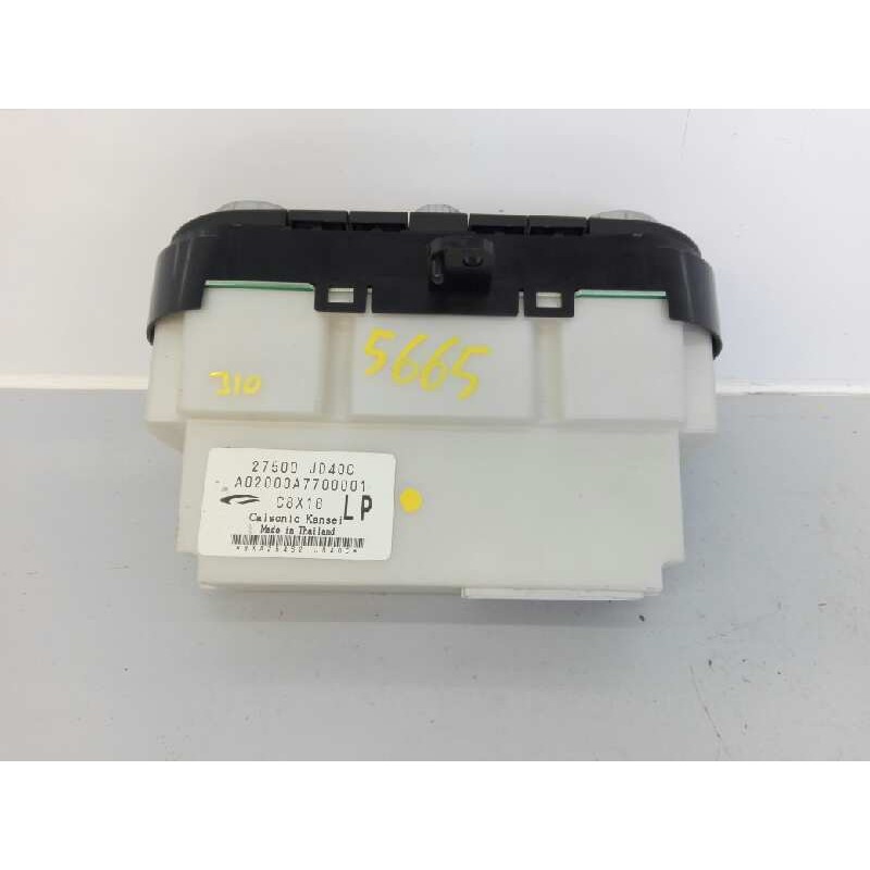 Recambio de mando climatizador para nissan qashqai (j10) acenta referencia OEM IAM 27500JD40C A02000A7700001 E3-B4-28-2