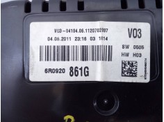 Recambio de cuadro instrumentos para volkswagen polo (6r1) trend referencia OEM IAM 6R0920861G  E2-A1-33-1 2