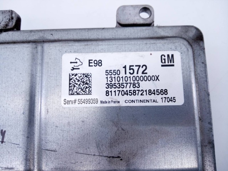Recambio de centralita motor uce para opel mokka x excellence start/stop 4x4 referencia OEM IAM 55501572 395357783 E3-A5-30-1