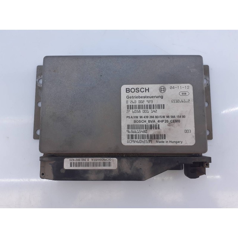 Recambio de centralita cambio automatico para citroën c5 berlina collection referencia OEM IAM 0260002923 965661580 E3-B2-9-3