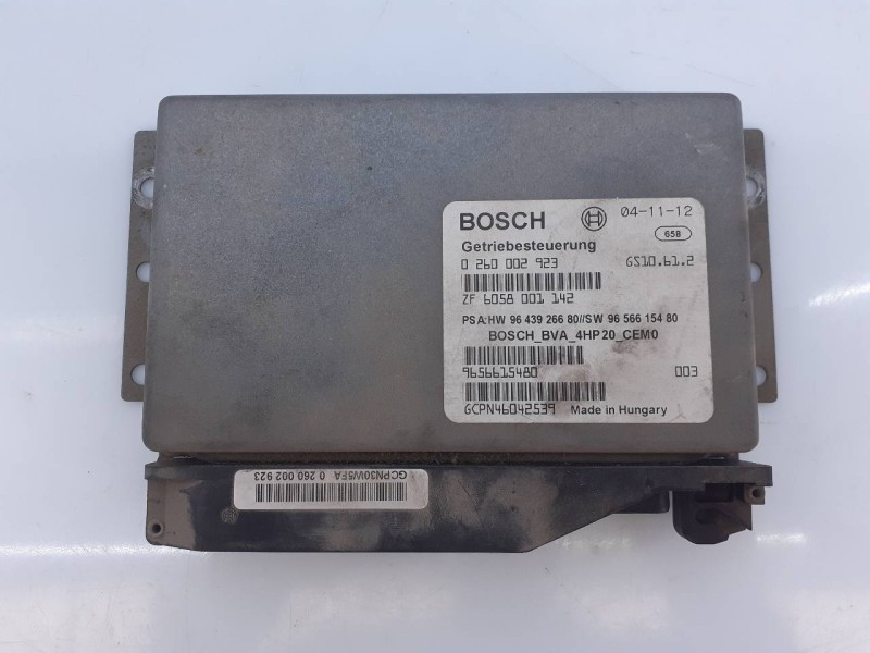 Recambio de centralita cambio automatico para citroën c5 berlina collection referencia OEM IAM 0260002923 965661580 E3-B2-9-3