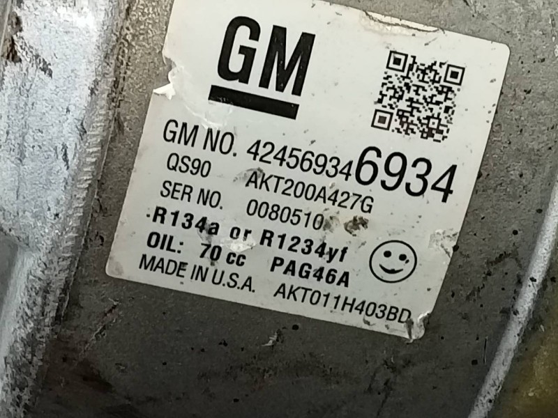 Recambio de compresor aire acondicionado para opel mokka x excellence start/stop 4x4 referencia OEM IAM 242569346934 0080510 P3-