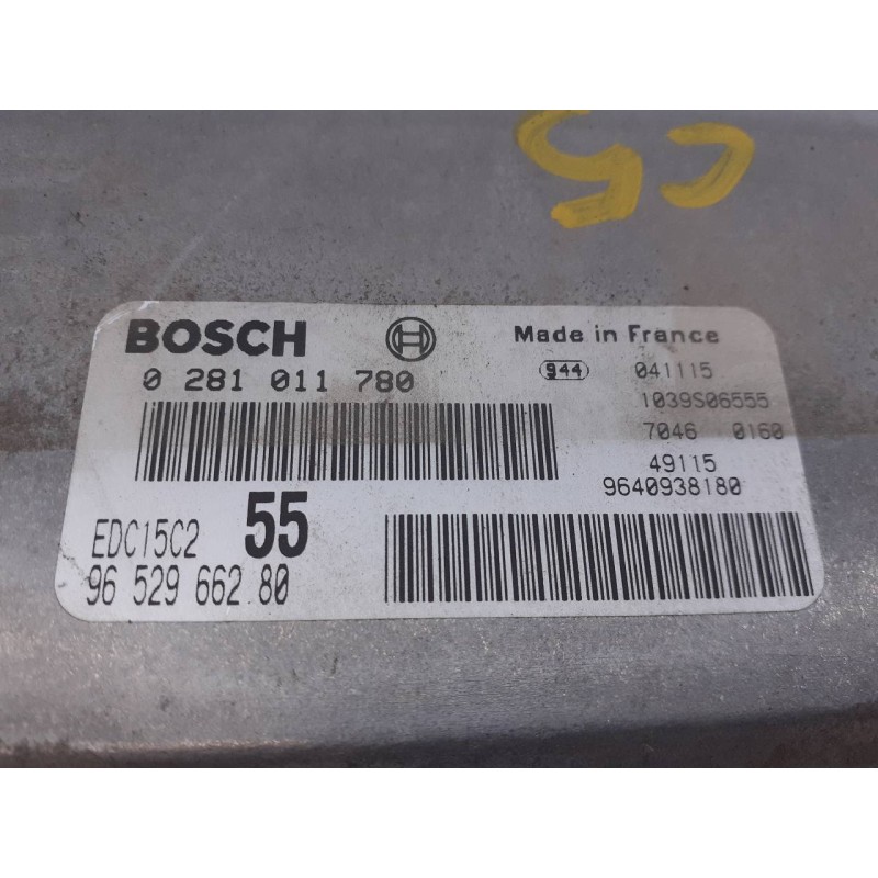 Recambio de centralita motor uce para citroën c5 berlina collection referencia OEM IAM 0281011780 9652966280 E3-B2-9-3