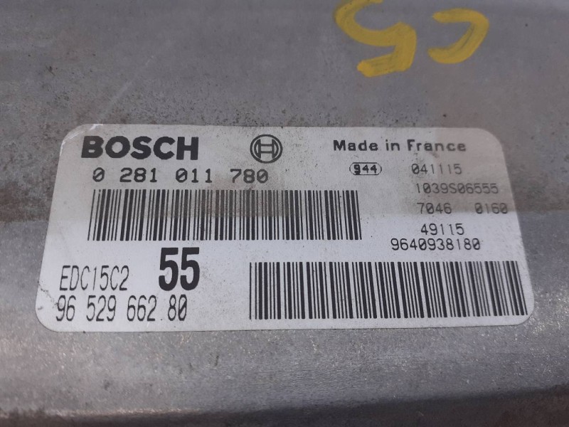 Recambio de centralita motor uce para citroën c5 berlina collection referencia OEM IAM 0281011780 9652966280 E3-B2-9-3