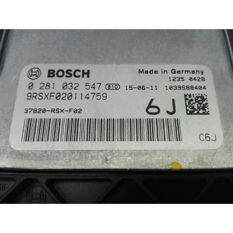 Recambio de centralita motor uce para honda cr-v elegance 4x2 referencia OEM IAM 0281032547 9RSXF020114759 E3-B5-7-1