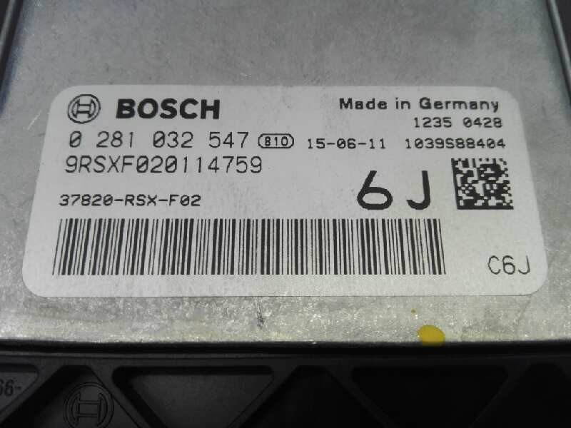 Recambio de centralita motor uce para honda cr-v elegance 4x2 referencia OEM IAM 0281032547 9RSXF020114759 E3-B5-7-1