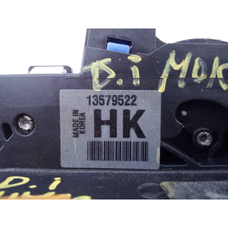 Recambio de cerradura puerta delantera izquierda para opel mokka x excellence start/stop 4x4 referencia OEM IAM 13579522HK  E2-B