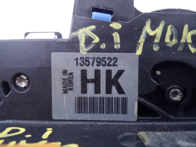 Recambio de cerradura puerta delantera izquierda para opel mokka x excellence start/stop 4x4 referencia OEM IAM 13579522HK  E2-B