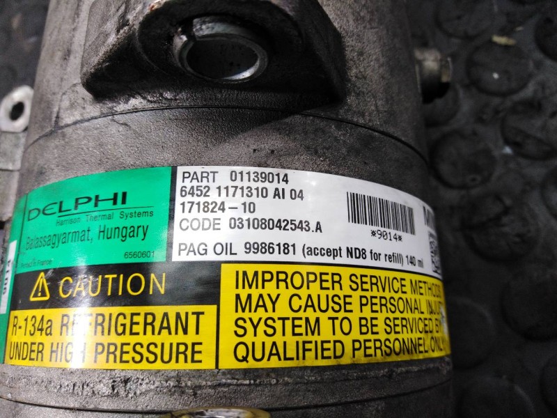 Recambio de compresor aire acondicionado para bmw mini cabrio (r52) cooper referencia OEM IAM 01139014 03108042543A P3-B2-9-1