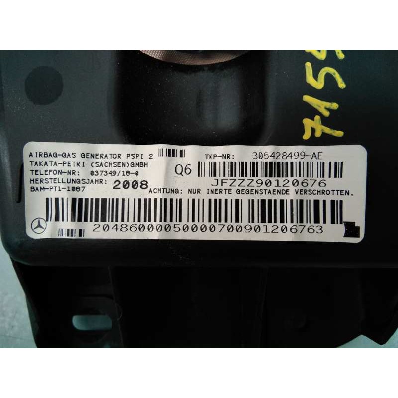 Recambio de airbag delantero derecho para mercedes-benz clase c (w204) berlina c 220 cdi (204.008) referencia OEM IAM 2048600005