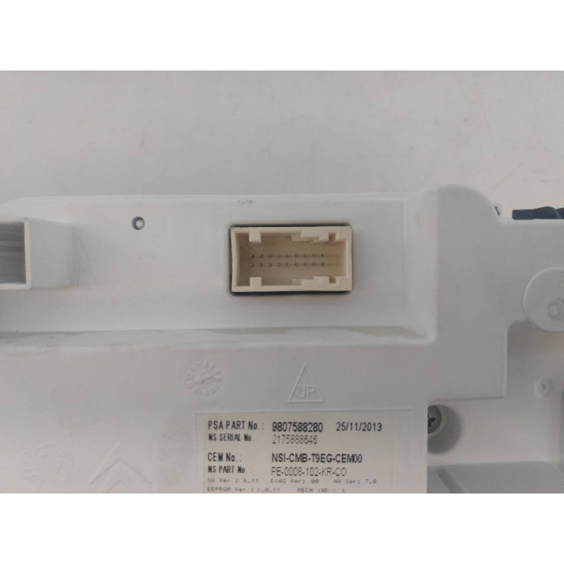 Recambio de cuadro instrumentos para peugeot 308 active referencia OEM IAM 9807588280 2175888646 E3-B2-30-3