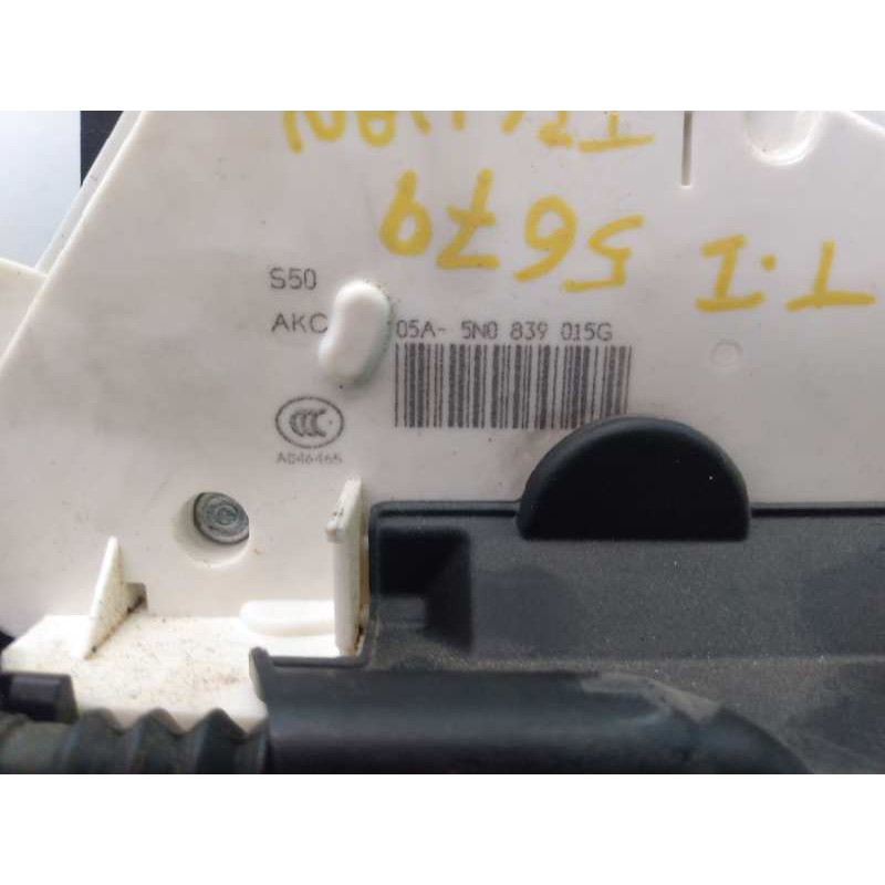 Recambio de cerradura puerta trasera izquierda para volkswagen tiguan (5n1) advance bluemotion referencia OEM IAM 05A5N0839015G 
