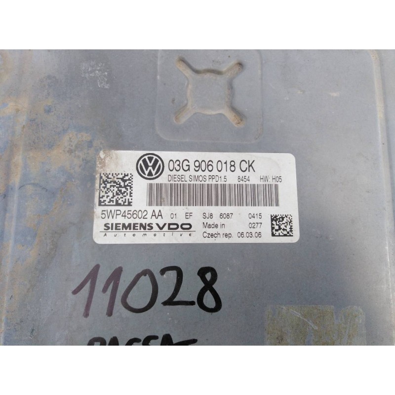 Recambio de centralita motor uce para volkswagen passat berlina (3c2) highline referencia OEM IAM 03G906018CK 5WP45602AA E2-A1-9