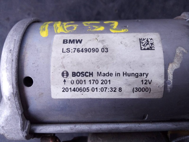 Recambio de motor arranque para mini mini (f56) one referencia OEM IAM 764909003 0001170201 P3-A7-27-3