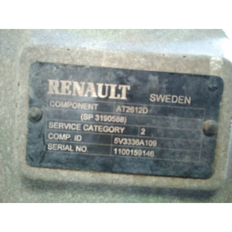 Recambio de caja cambios para renault magnum ab 2005 12.8 diesel referencia OEM IAM AT2612D 5V3336A109 M1-A1-160