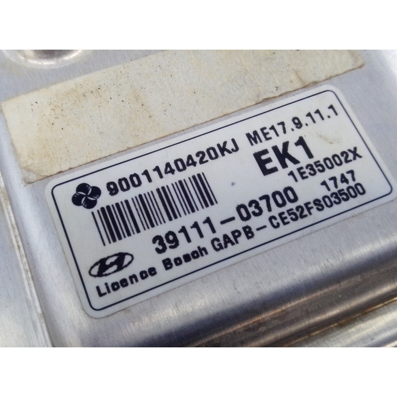 Recambio de centralita motor uce para hyundai i20 city s referencia OEM IAM 3911103700 9001140420KJ E3-A3-44-3