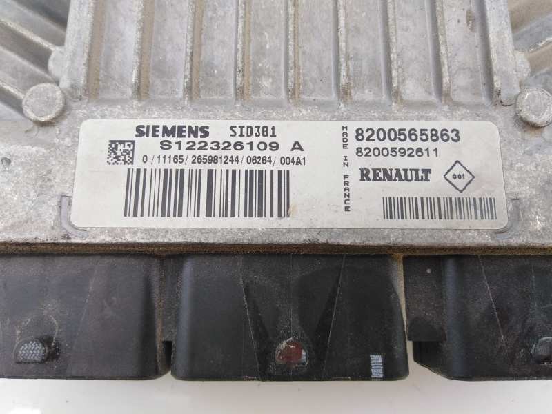 Recambio de centralita motor uce para renault megane ii berlina 3p confort authentique referencia OEM IAM 8200565863 S122326109 