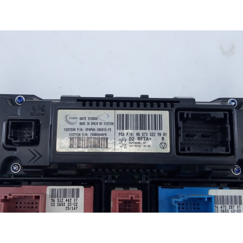 Recambio de mando climatizador para peugeot 407 sw 2.0 16v cat referencia OEM IAM 96573322 FG080946F8 E3-B2-25-1