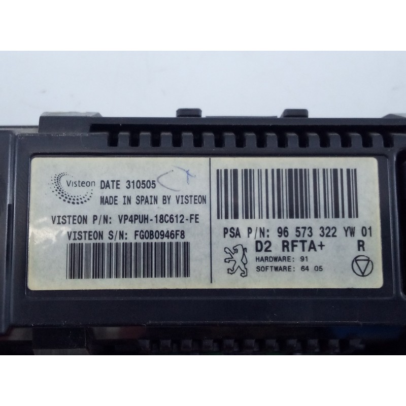 Recambio de mando climatizador para peugeot 407 sw 2.0 16v cat referencia OEM IAM 96573322 FG080946F8 E3-B2-25-1
