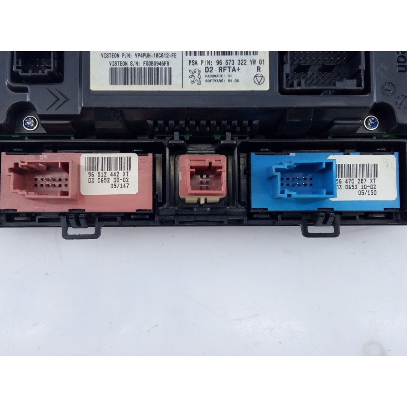 Recambio de mando climatizador para peugeot 407 sw 2.0 16v cat referencia OEM IAM 96573322 FG080946F8 E3-B2-25-1