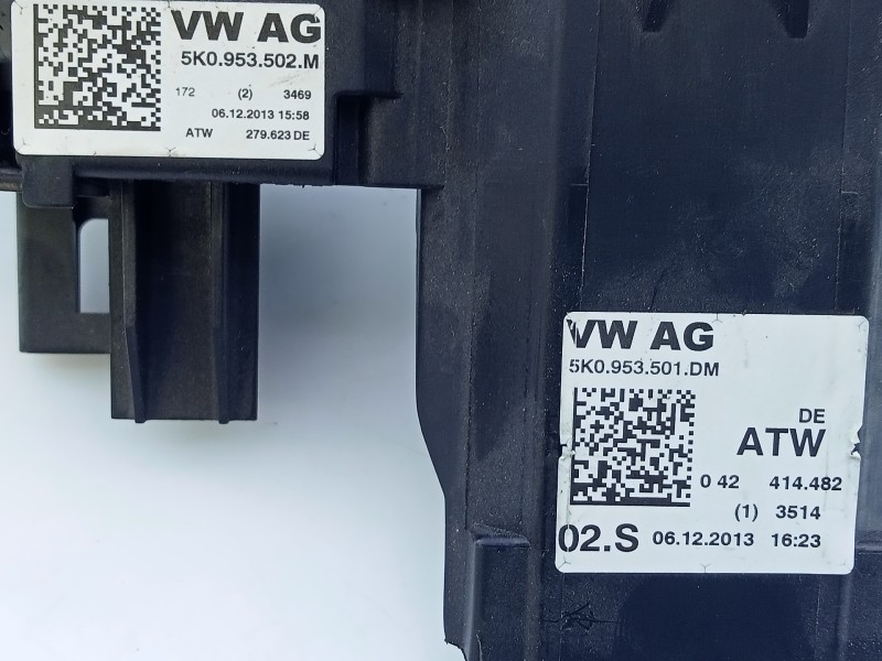 Recambio de mando intermitentes para volkswagen tiguan (5n2) advance bluemotion referencia OEM IAM 5K0953501DM  E2-A1-45-1