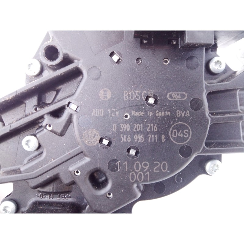 Recambio de motor limpia trasero para volkswagen golf vi (5k1) rabbit bluemotion referencia OEM IAM 0390201216 5E6955711B E1-A5-