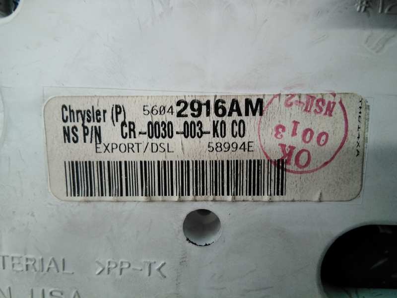 Recambio de cuadro instrumentos para chrysler jeep gr.cherokee (wj/wg) 2.7 crd laredo referencia OEM IAM 56042916AM  E3-B6-18-5