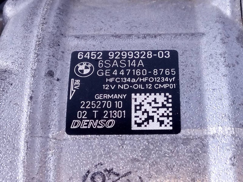 Recambio de compresor aire acondicionado para bmw serie 4 coupe (f32) 420d luxury line referencia OEM IAM 6452929932803 44716087