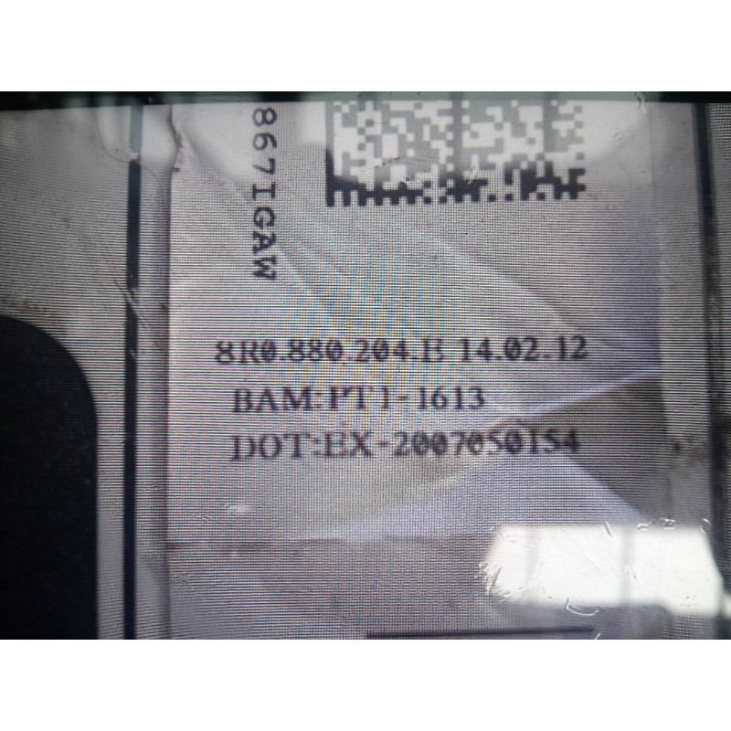 Recambio de airbag delantero derecho para audi q5 (8r) 2.0 tdi (105kw) referencia OEM IAM 8R0880204B  E1-B6-3-2