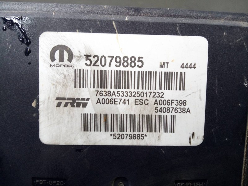 Recambio de abs para jeep renegade longitude fwd referencia OEM IAM 52079885  P3-B9-19-3